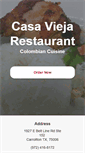 Mobile Screenshot of casaviejarestaurant.net